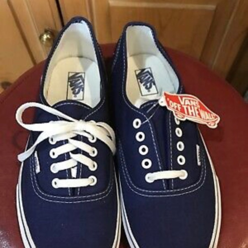 NAVY BLUE VANS sz 10